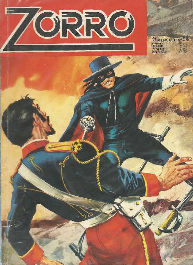 Scan de la Couverture Zorro SFPI Poche n 54